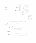 Muffler Exhaust Manifold Diagram and Parts List for 305777-0113-E1  Briggs and Stratton Engine